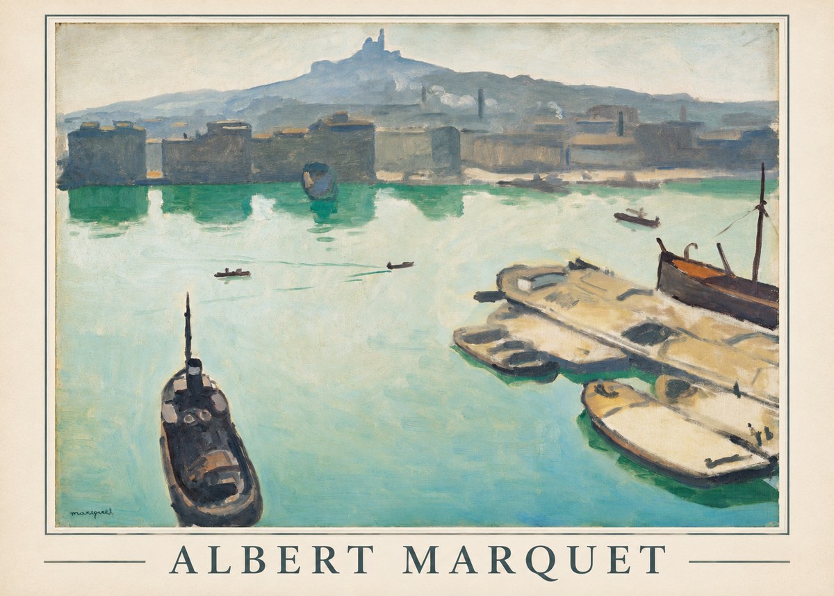 Albert Marquet Port of Marseille No1 - Póster