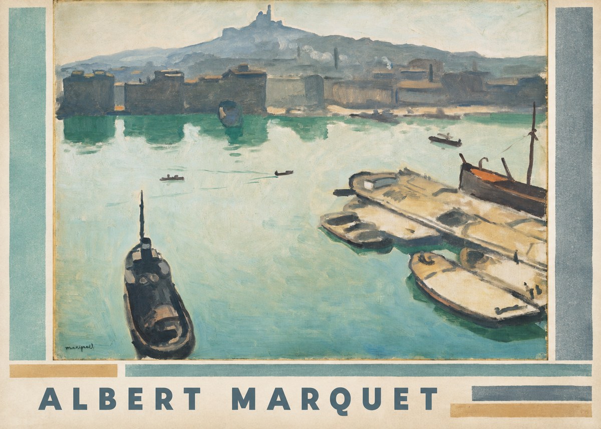 Albert Marquet Port of Marseille No3 - Póster