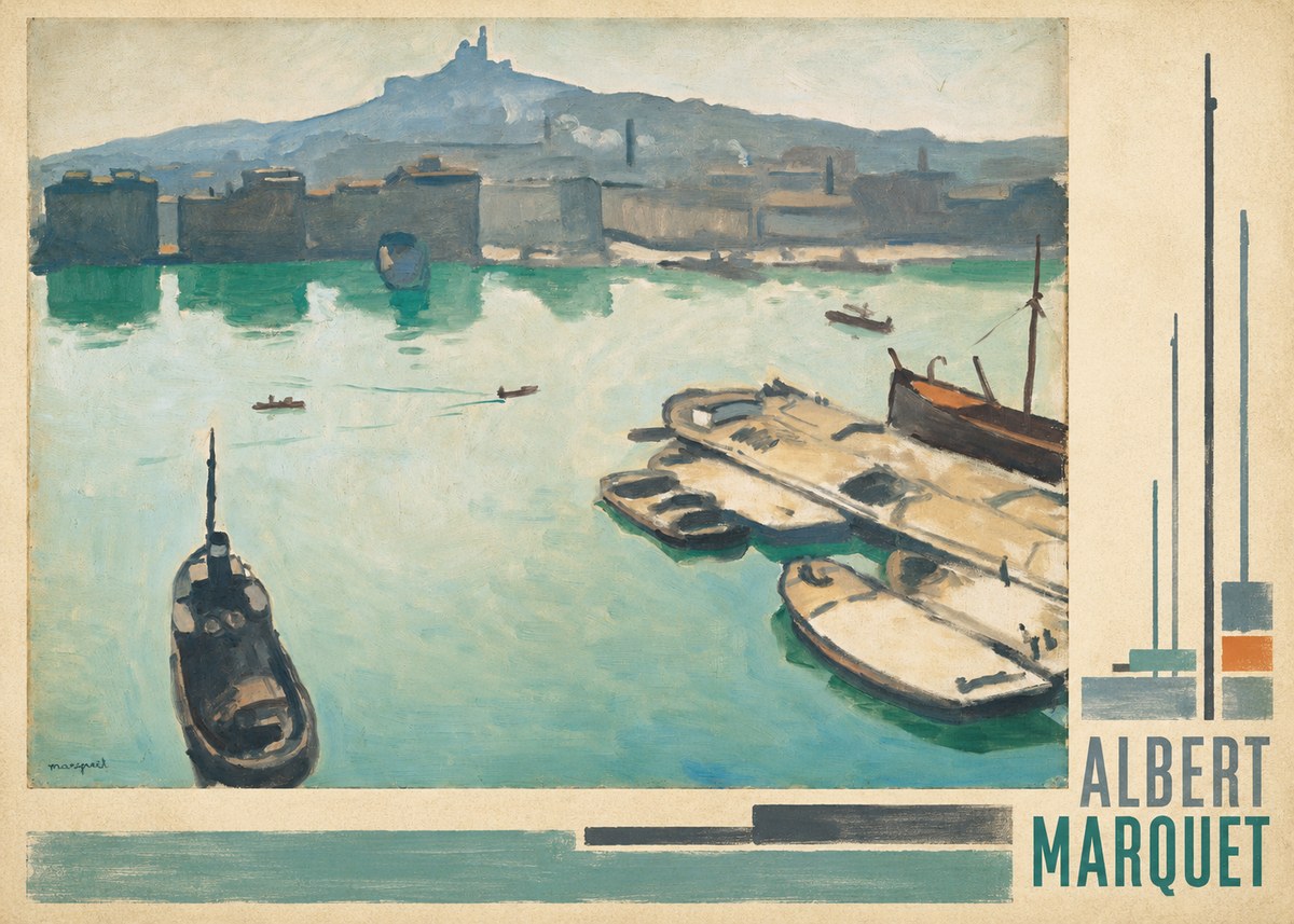 Albert Marquet Port of Marseille No4 - Póster