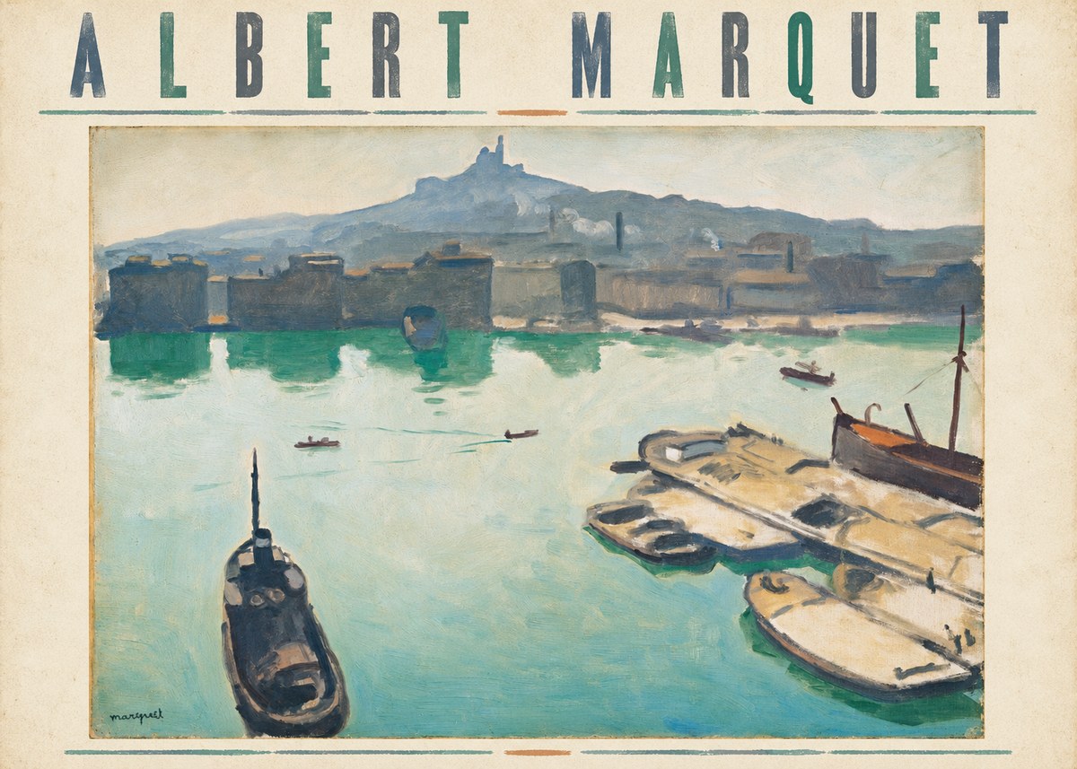 Albert Marquet Port of Marseille No5 - Póster