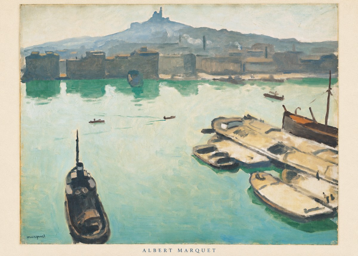 Albert Marquet Port of Marseille No6 - Póster