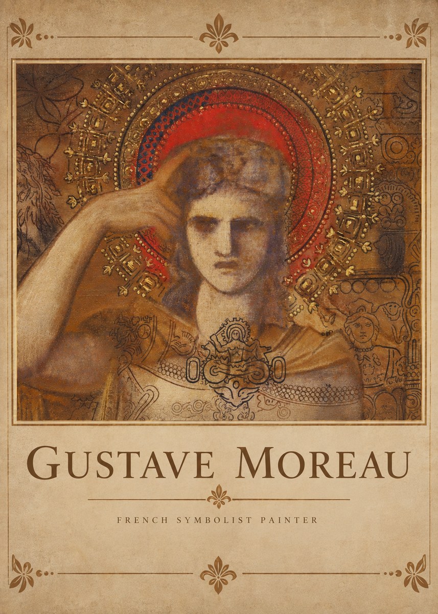 Gustave Moreau L'apparition II No4 - Póster