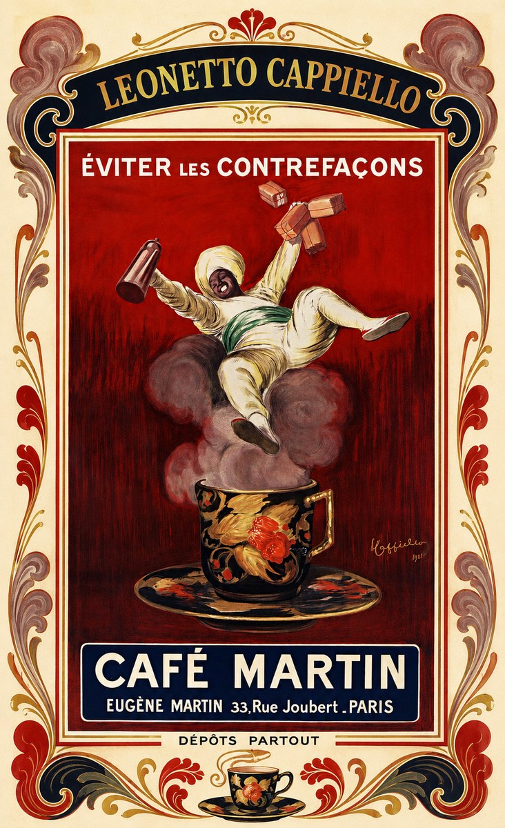 Leonetto Cappiello Café Martin No3 - Póster