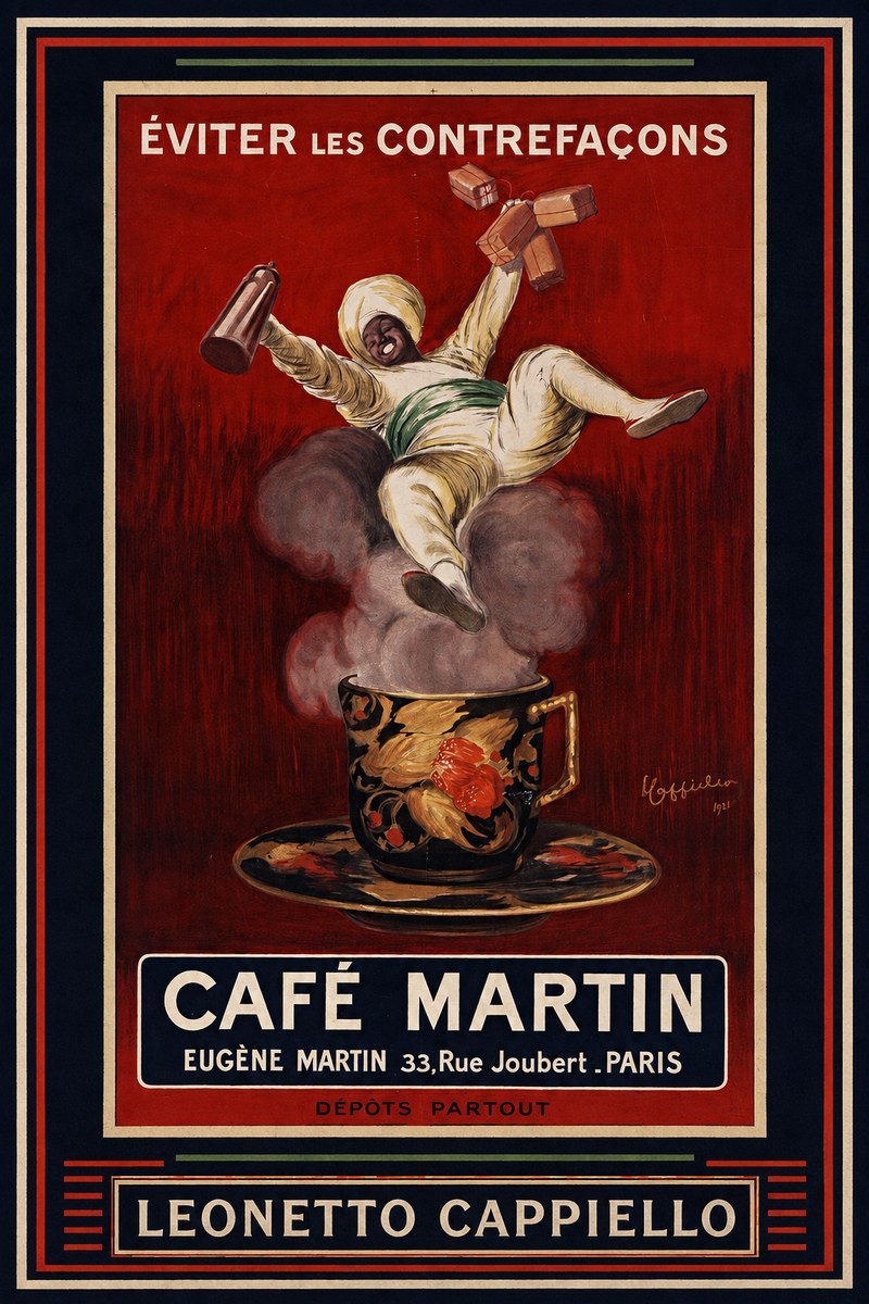 Leonetto Cappiello Café Martin No4 - Póster