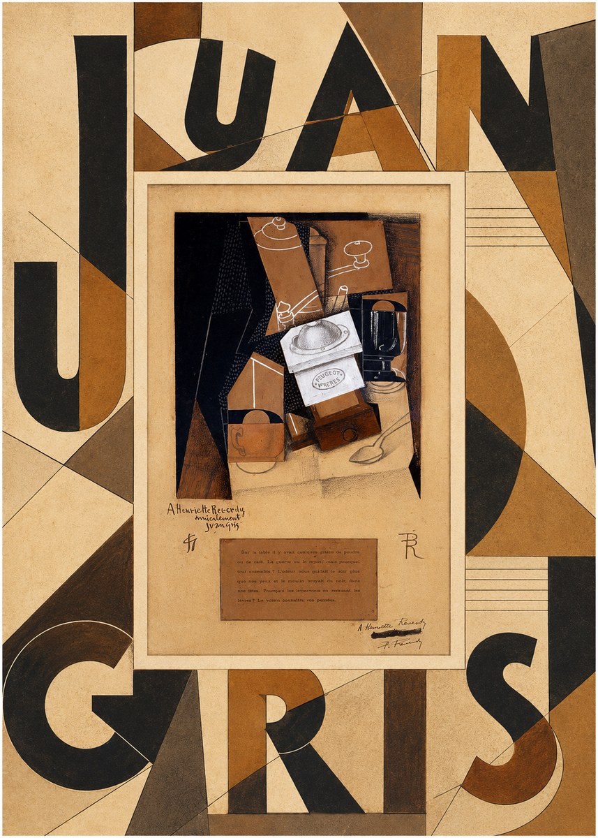 Juan Gris Still Life with Coffee Grinder II No5 - Póster