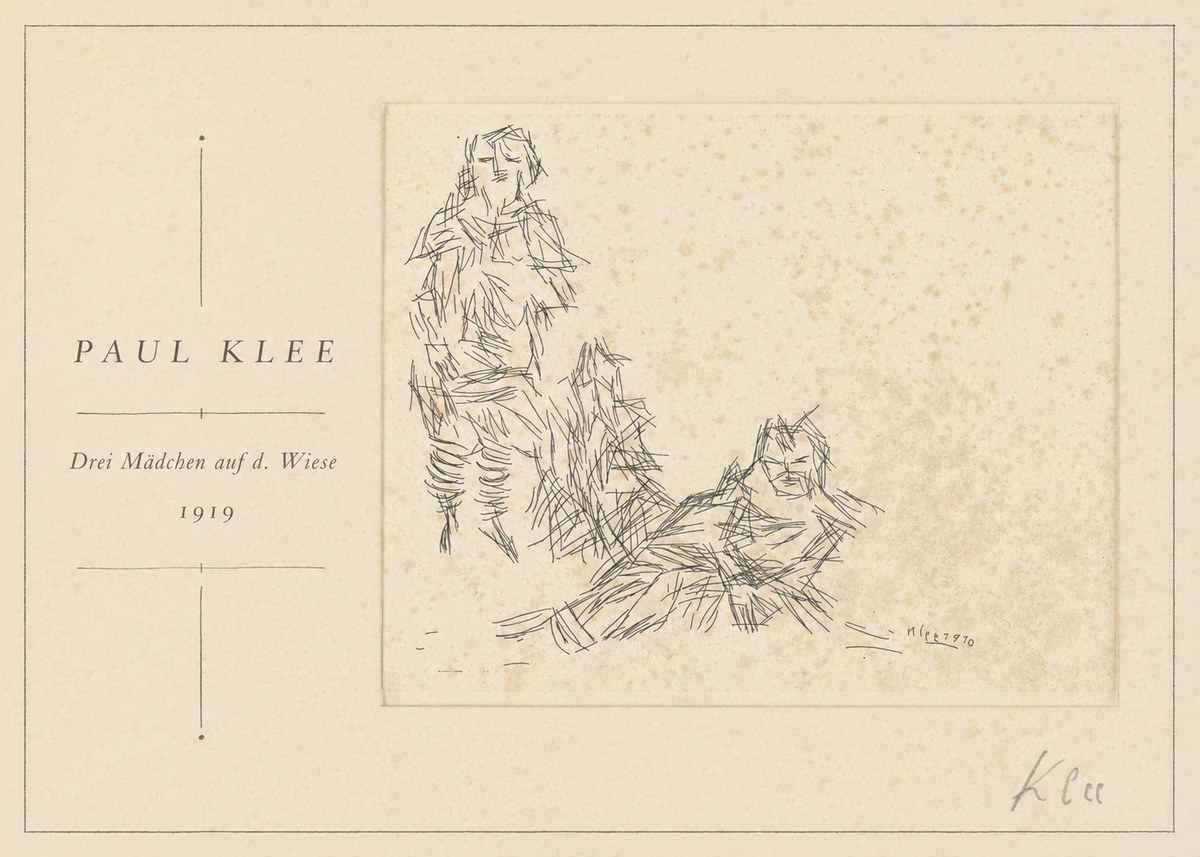 Paul Klee Drei Mädchen Auf D. Wiese No1 - Póster