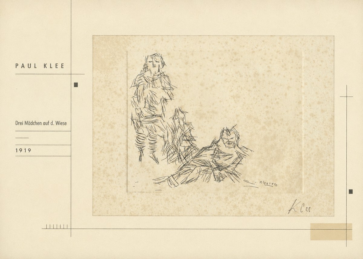 Paul Klee Drei Mädchen Auf D. Wiese No2 - Póster