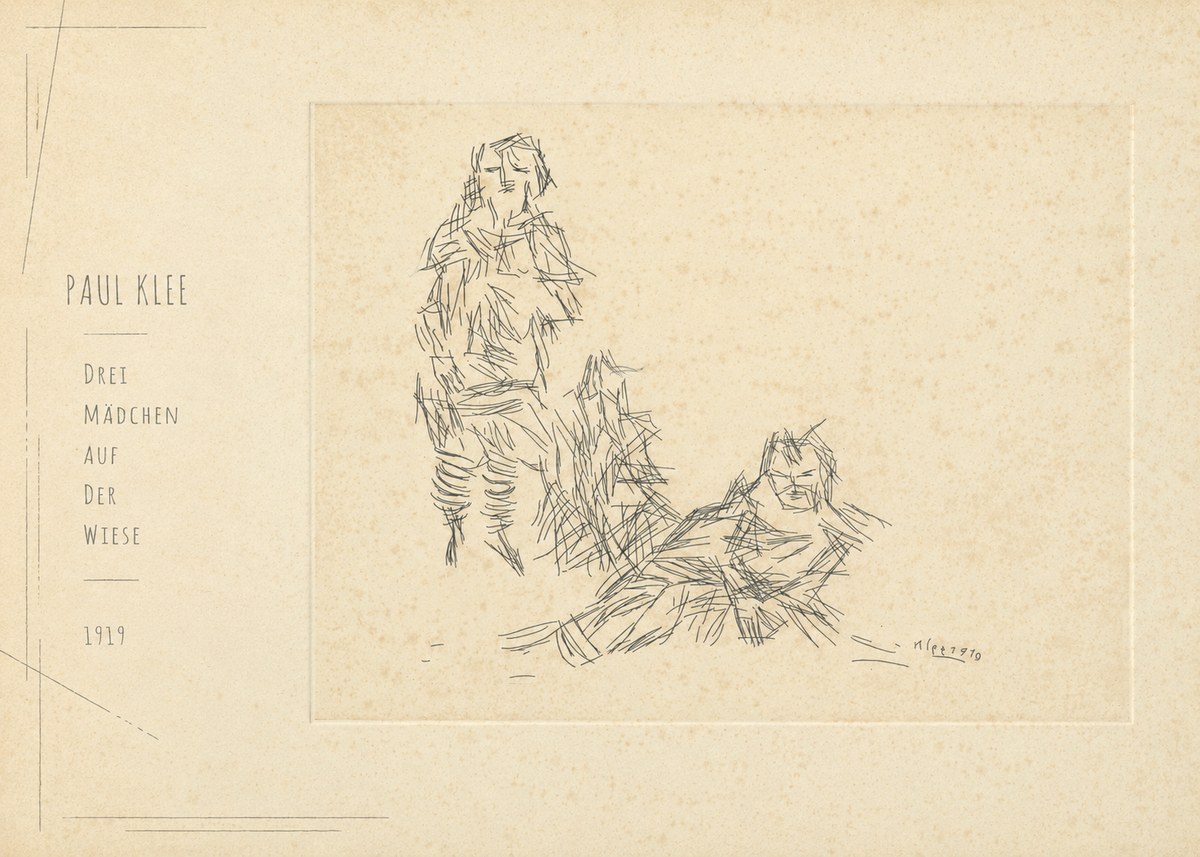 Paul Klee Drei Mädchen Auf D. Wiese No5 - Póster