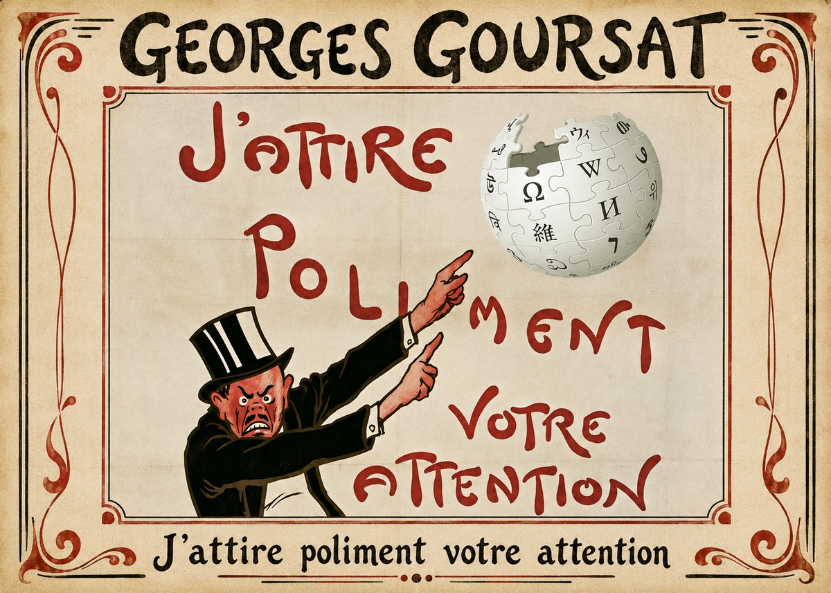 Georges Goursat J'attire Poliment Votre Attention No1 - Póster