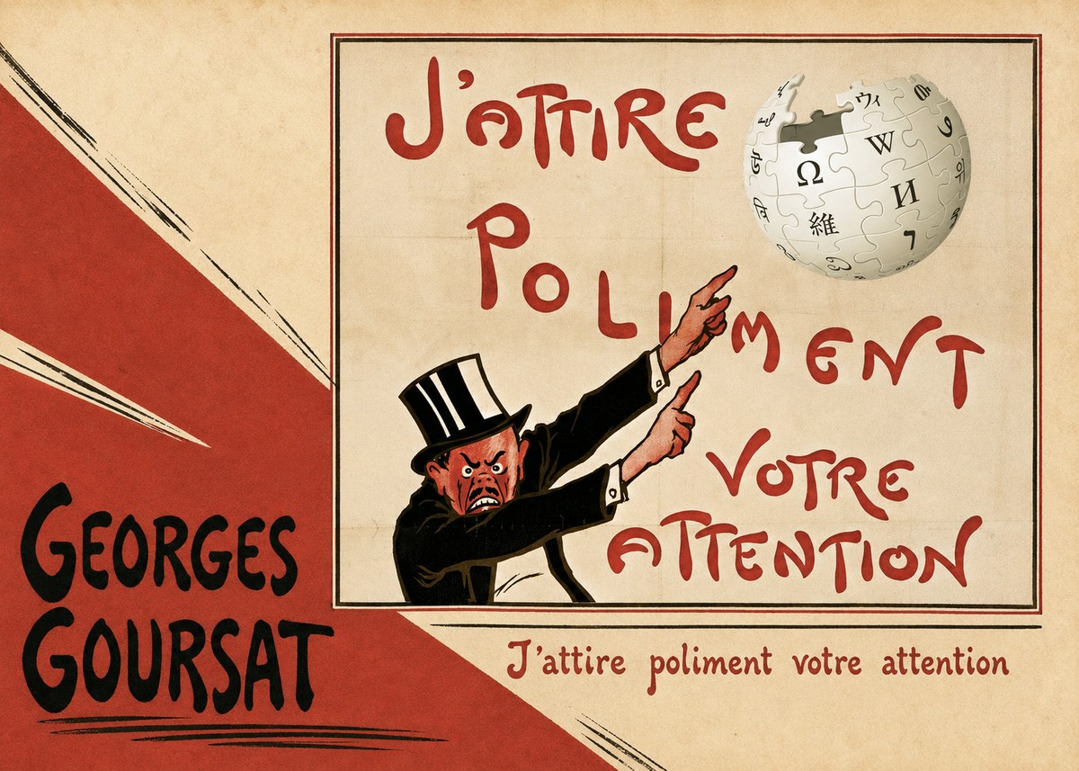 Georges Goursat J'attire Poliment Votre Attention No3 - Póster