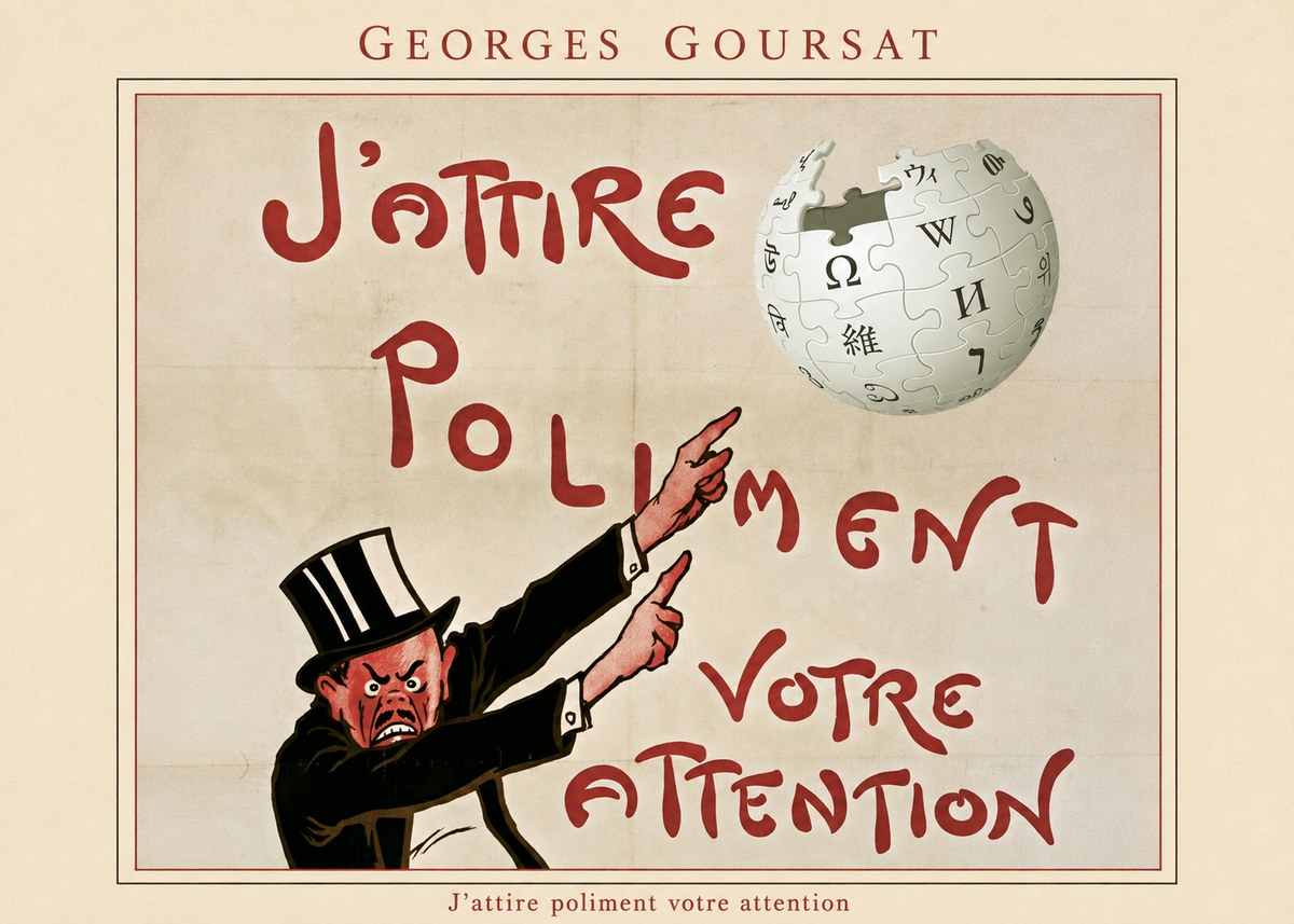 Georges Goursat J'attire Poliment Votre Attention No4 - Póster