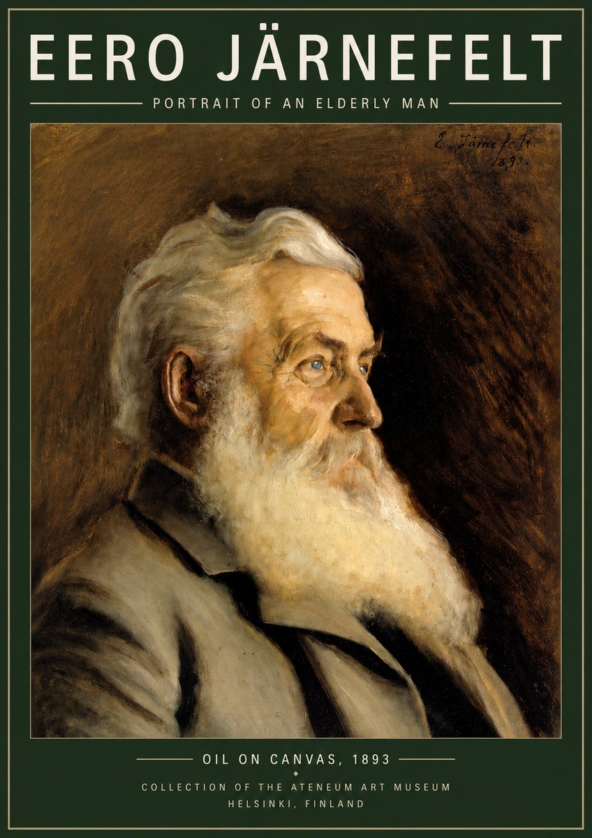 Eero Järnefelt Portrait of an Elderly Man No3 - Póster