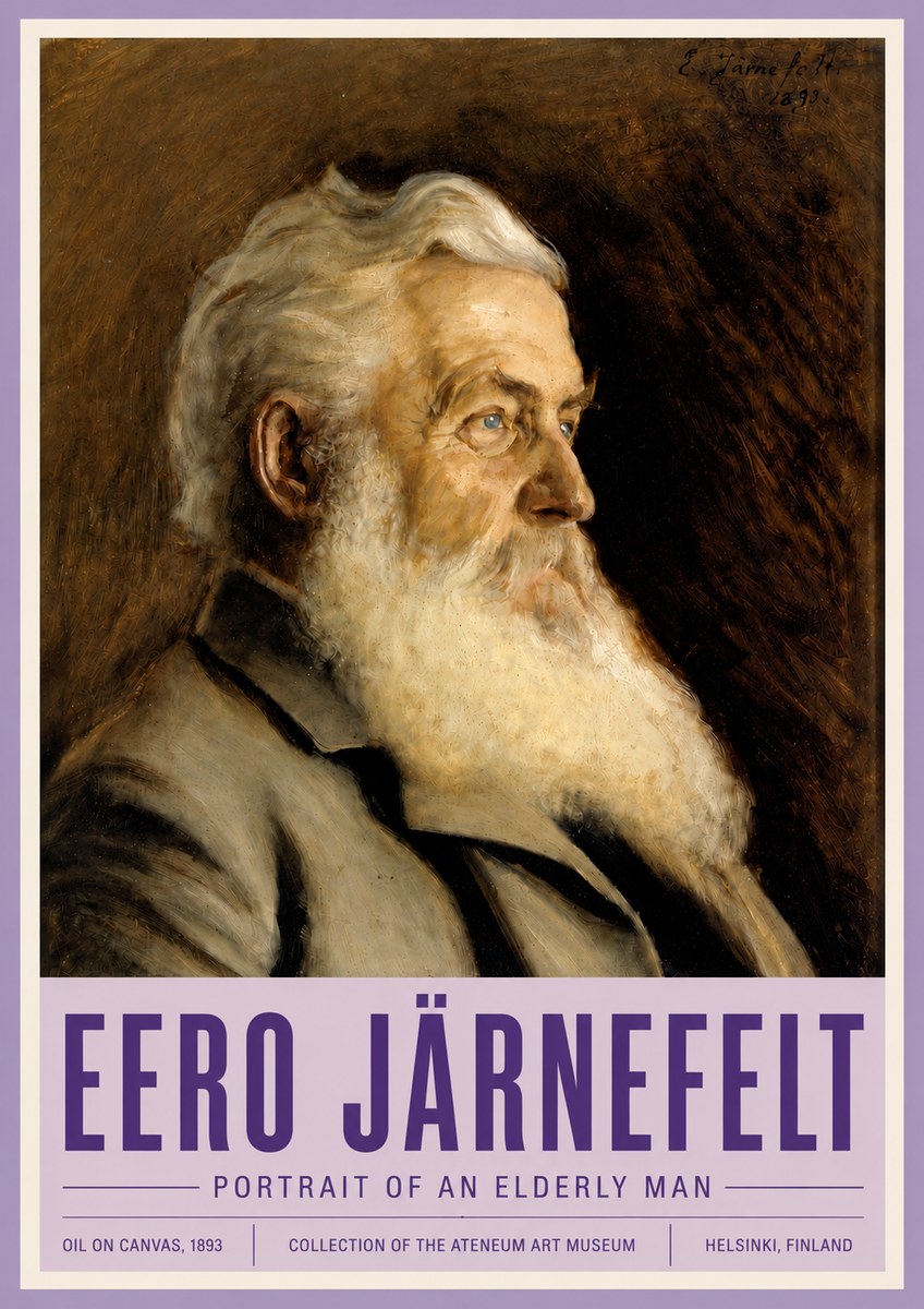 Eero Järnefelt Portrait of an Elderly Man No4 - Póster