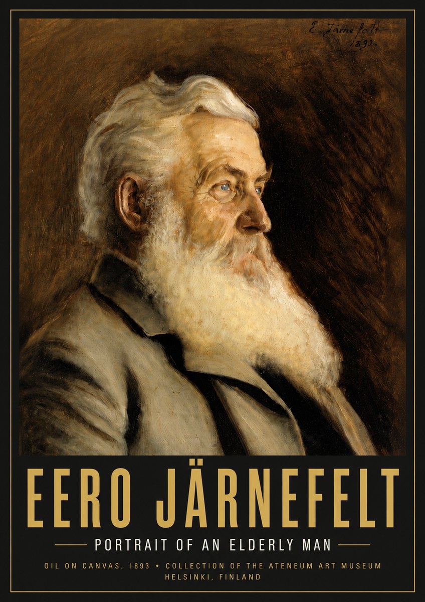 Eero Järnefelt Portrait of an Elderly Man No5 - Póster