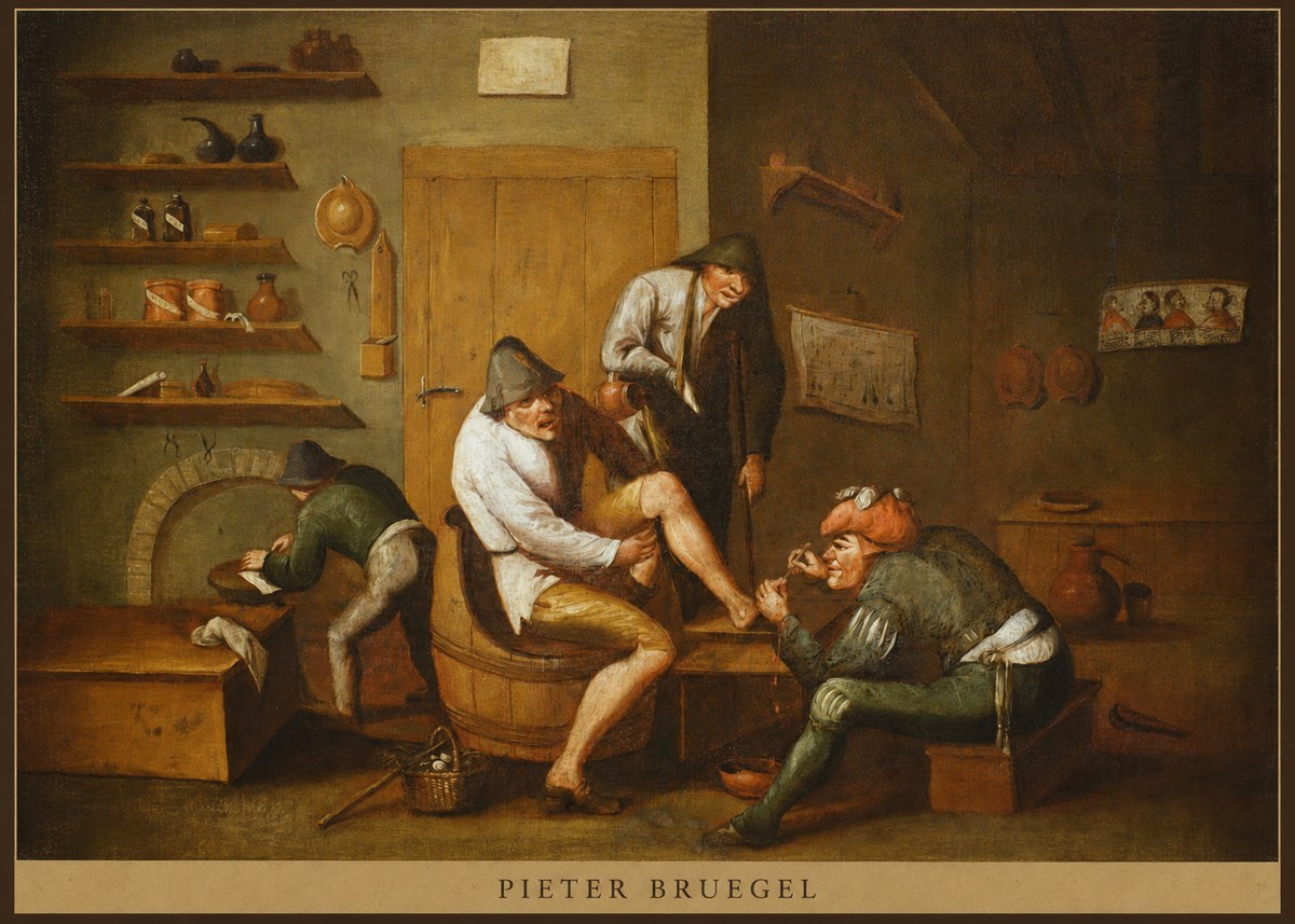 Pieter Bruegel The Foot Operation No5 - Póster
