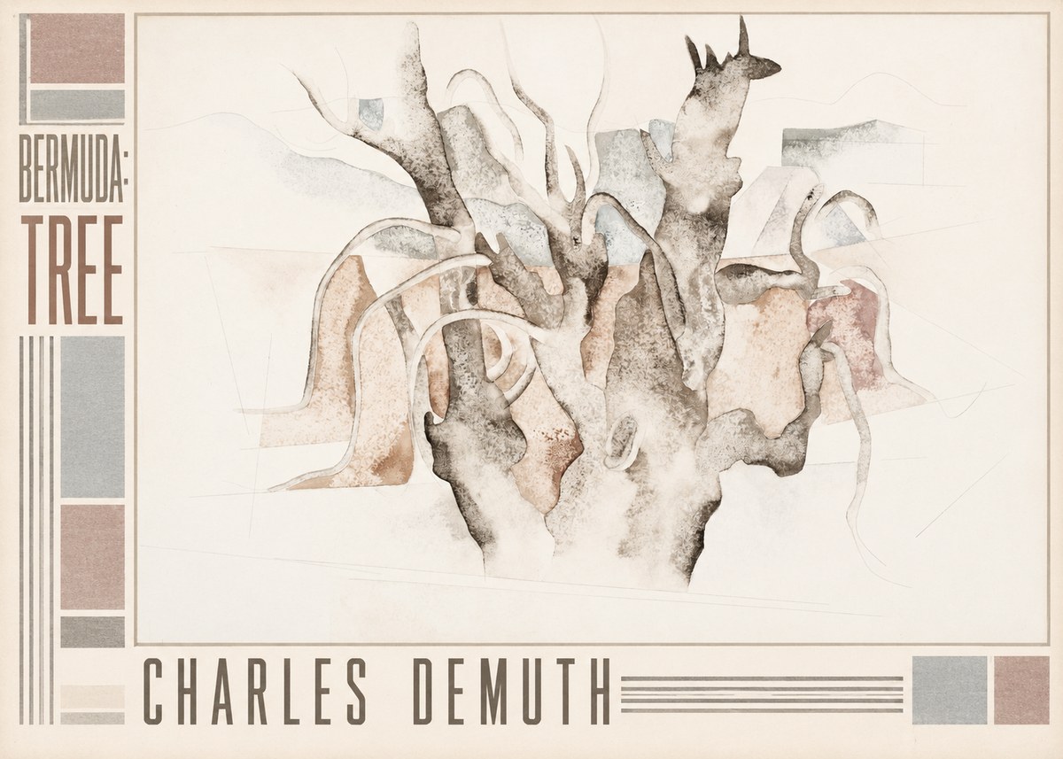 Charles Demuth Bermuda: Tree No5 - Póster