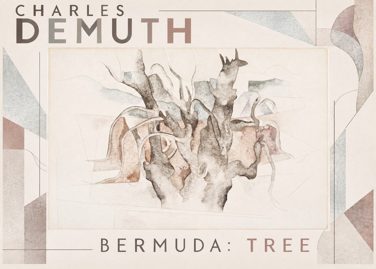 Charles Demuth Bermuda: Tree No6 - Póster