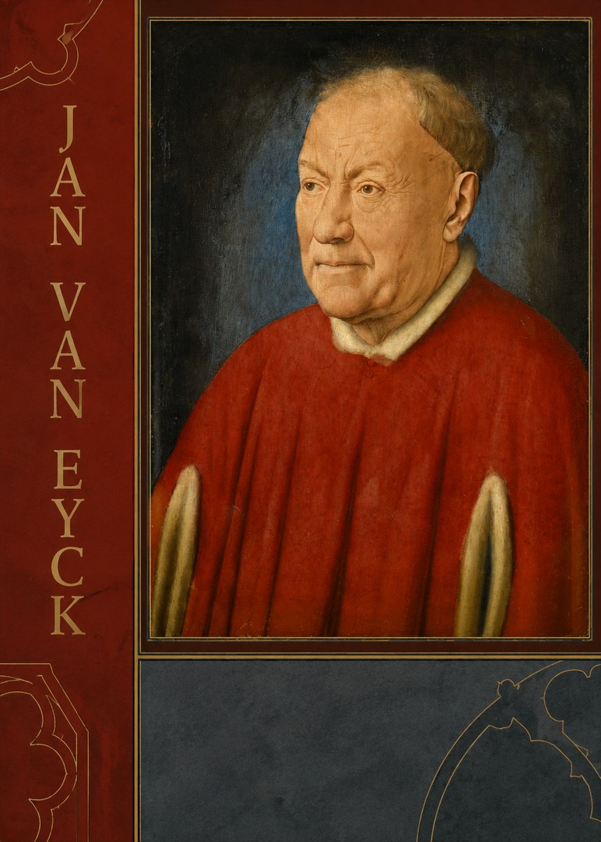 Jan van Eyck Portrait of a Man III No5 - Póster