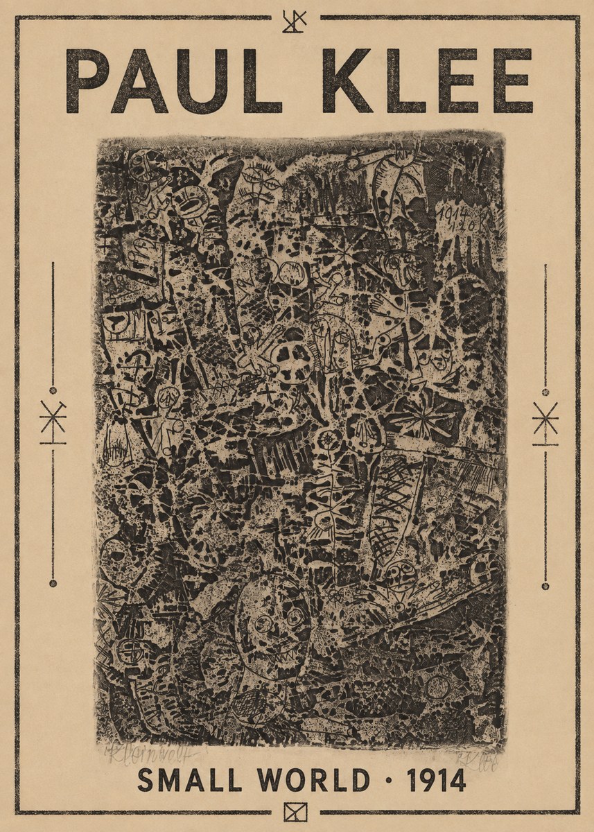 Paul Klee Small World No1 - Póster