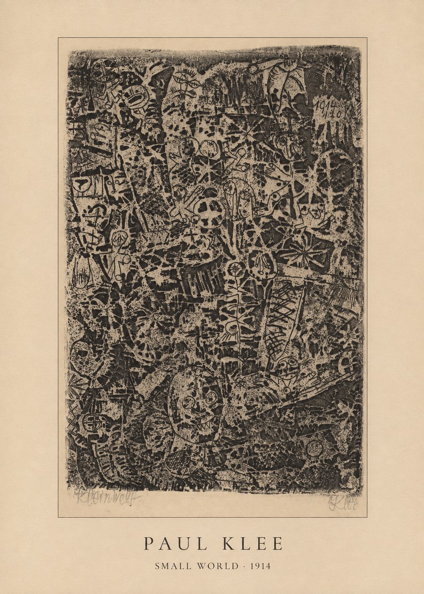 Paul Klee Small World No4 - Póster
