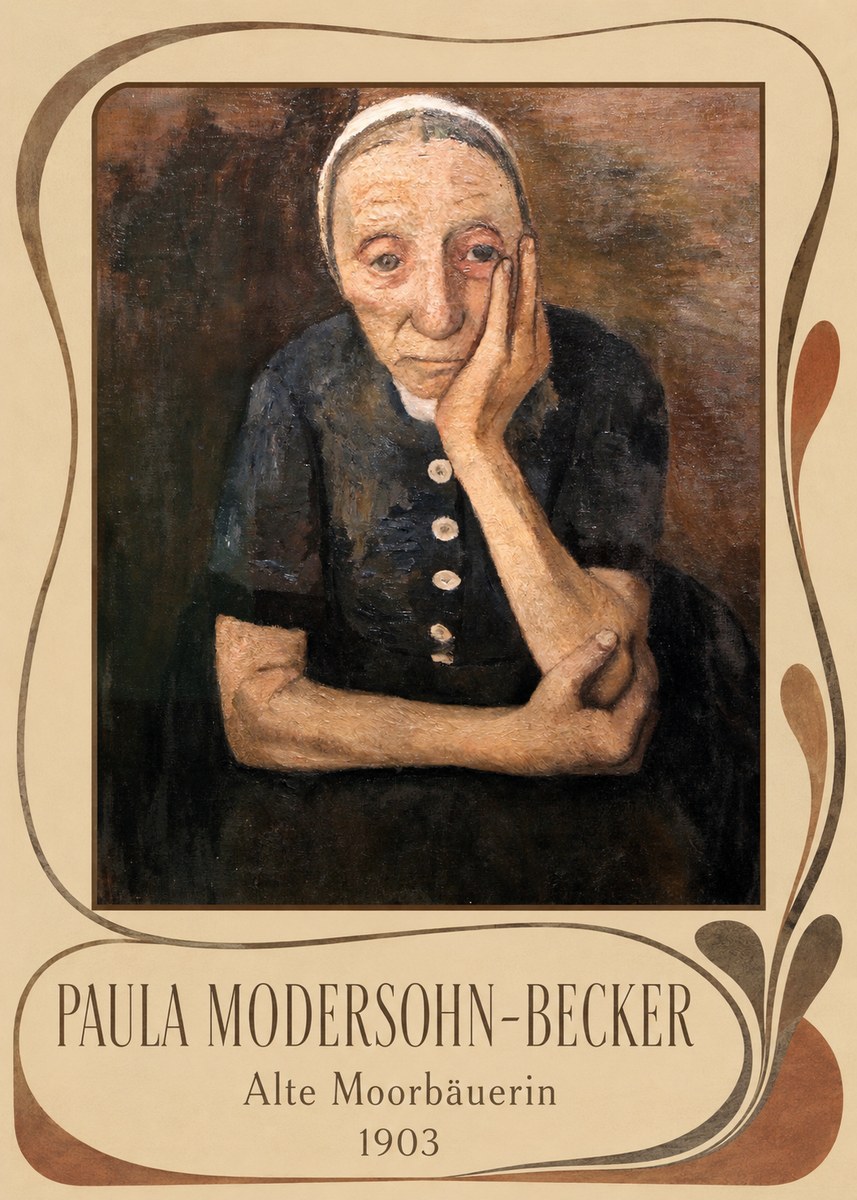 Paula Modersohn-Becker Alte Moorbäuerin No5 - Póster