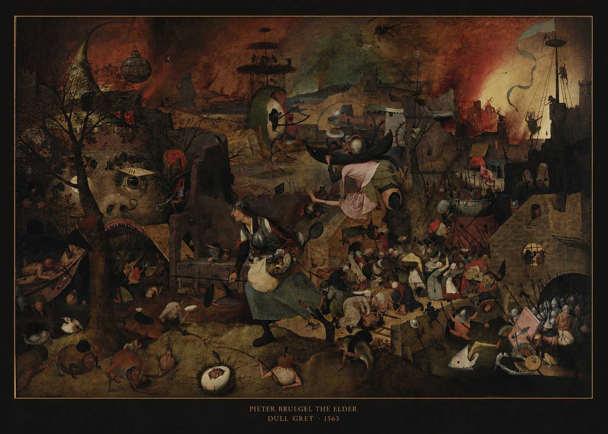 Pieter Bruegel Dull Gret III No6 - Póster