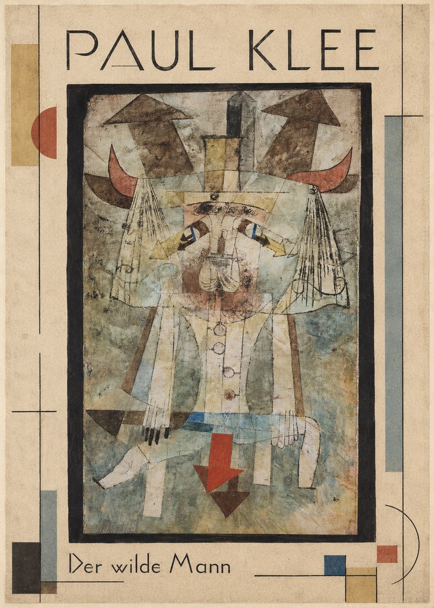 Paul Klee Der Wilde Mann No1 - Póster