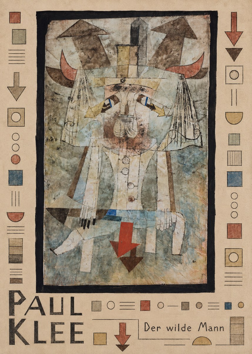 Paul Klee Der Wilde Mann No4 - Póster