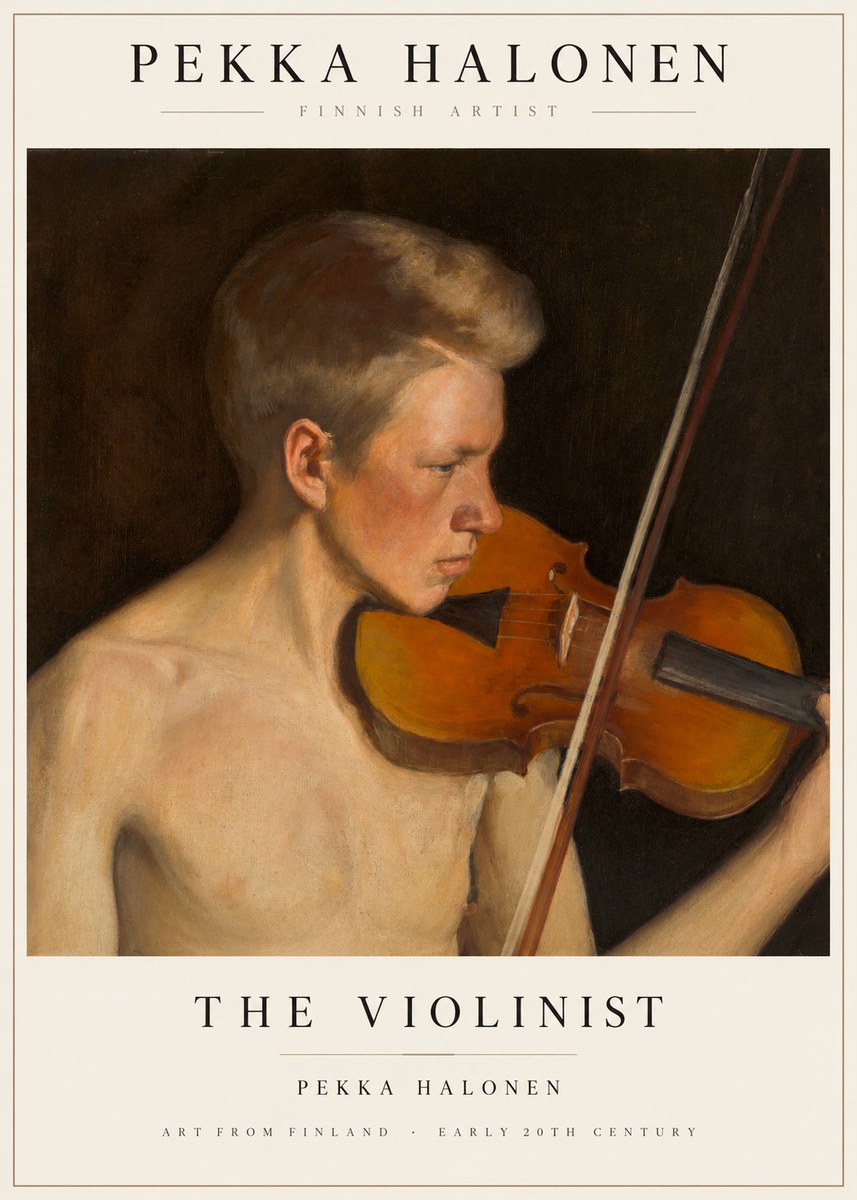 Pekka Halonen The Violinist No1 - Póster