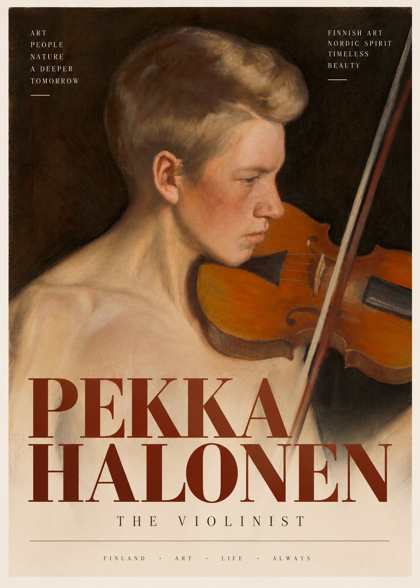 Pekka Halonen The Violinist No4 - Póster