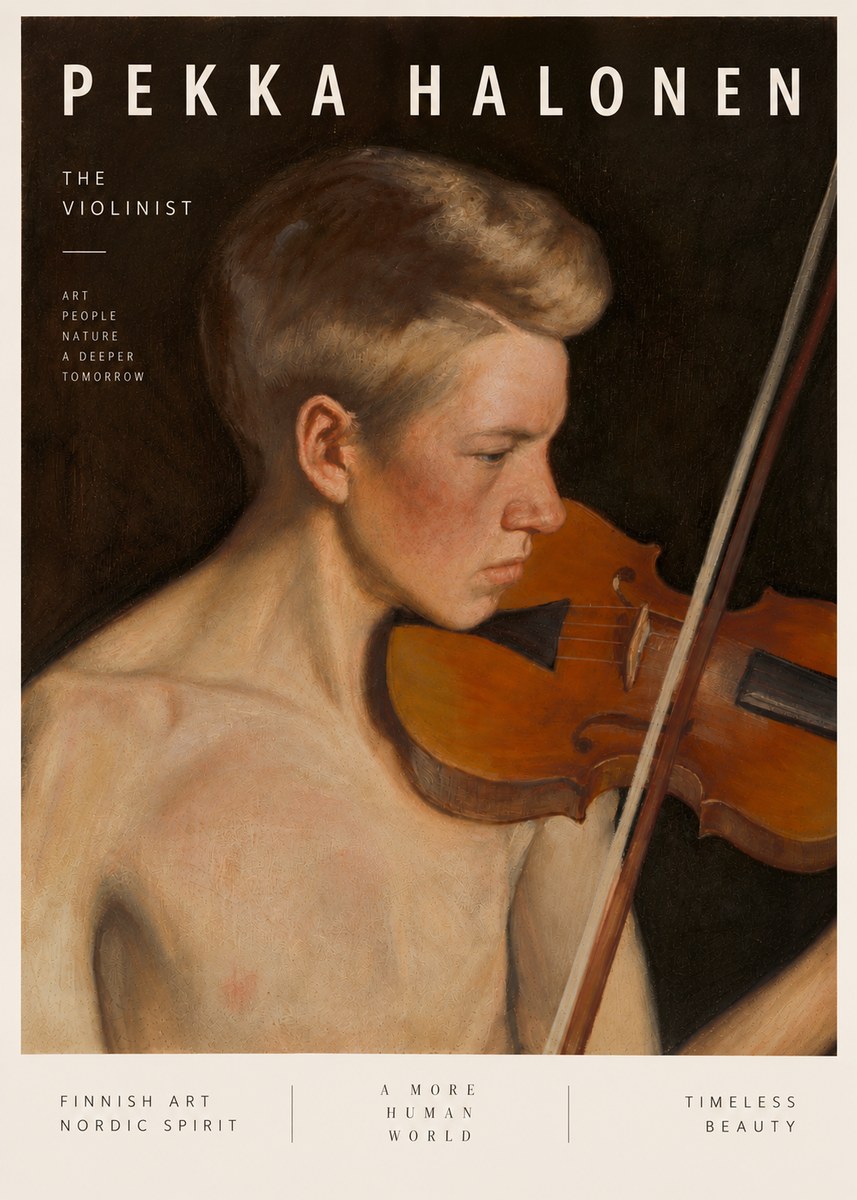 Pekka Halonen The Violinist No5 - Póster