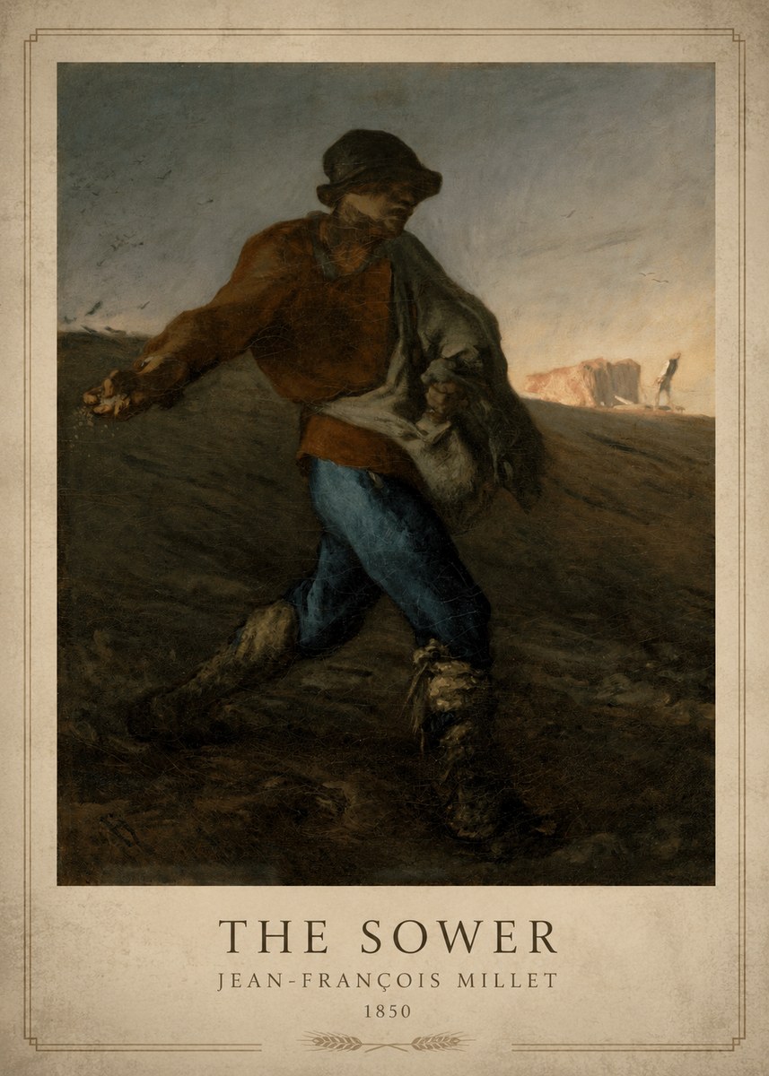 Jean-François Millet The Sower II No1 - Póster