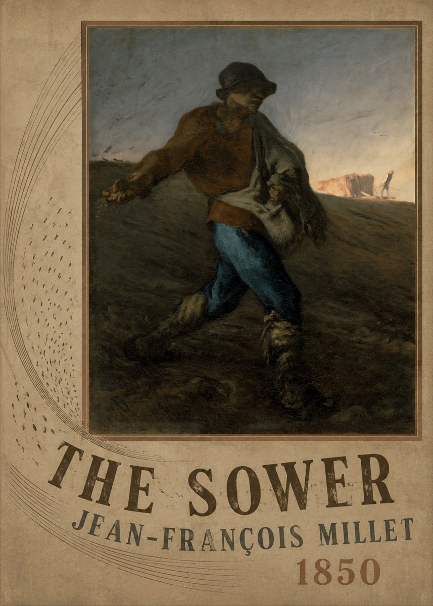 Jean-François Millet The Sower II No2 - Póster