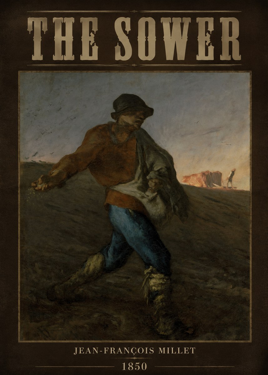 Jean-François Millet The Sower II No3 - Póster