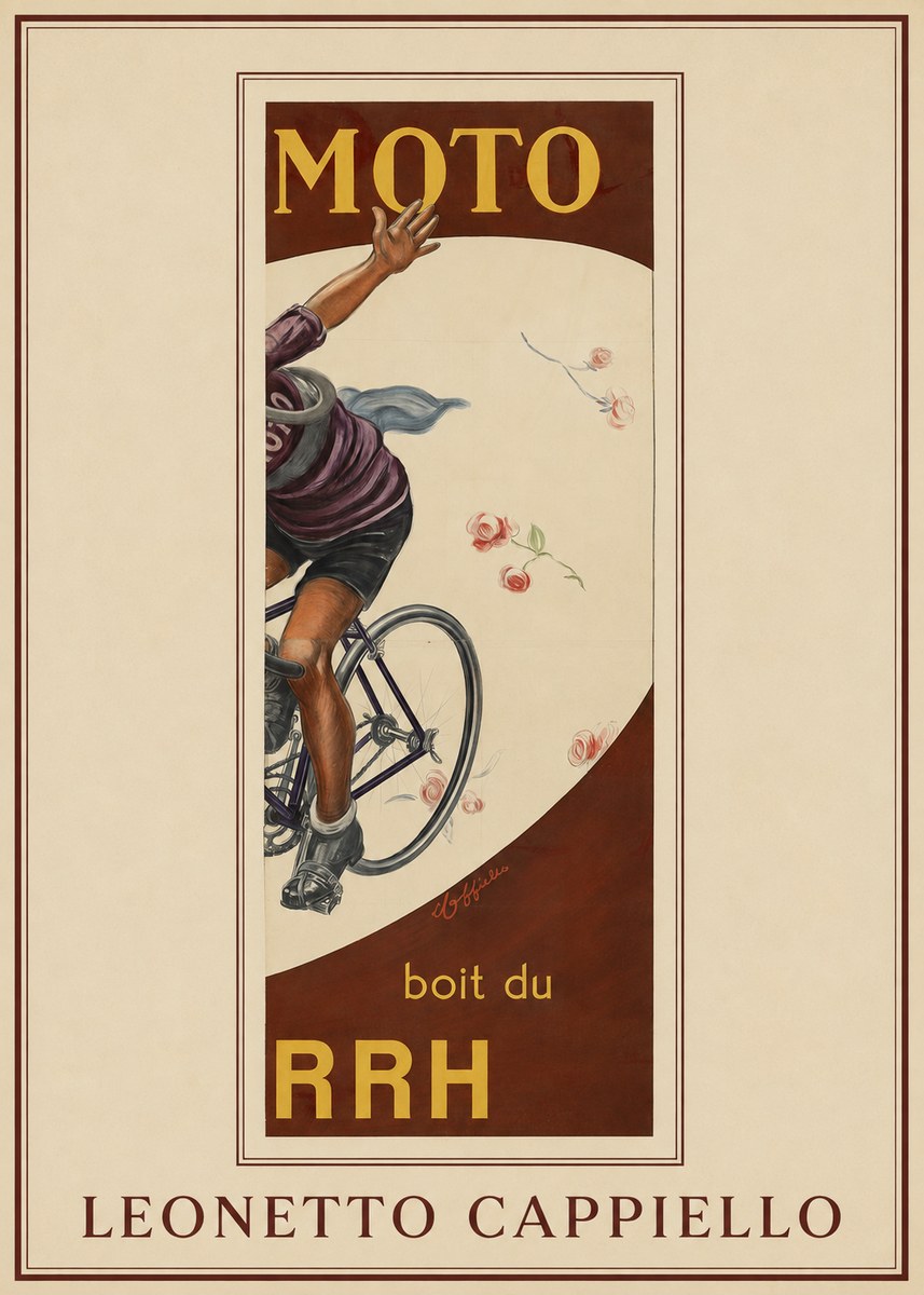 Leonetto Cappiello Moto Rrh No1 - Póster