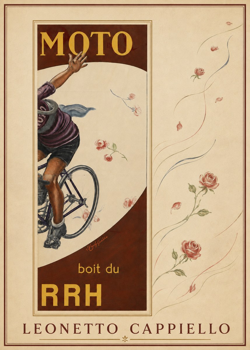 Leonetto Cappiello Moto Rrh No5 - Póster
