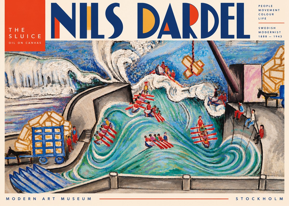 Nils Dardel The Sluice No3 - Póster