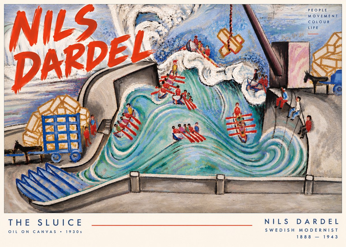 Nils Dardel The Sluice No6 - Póster