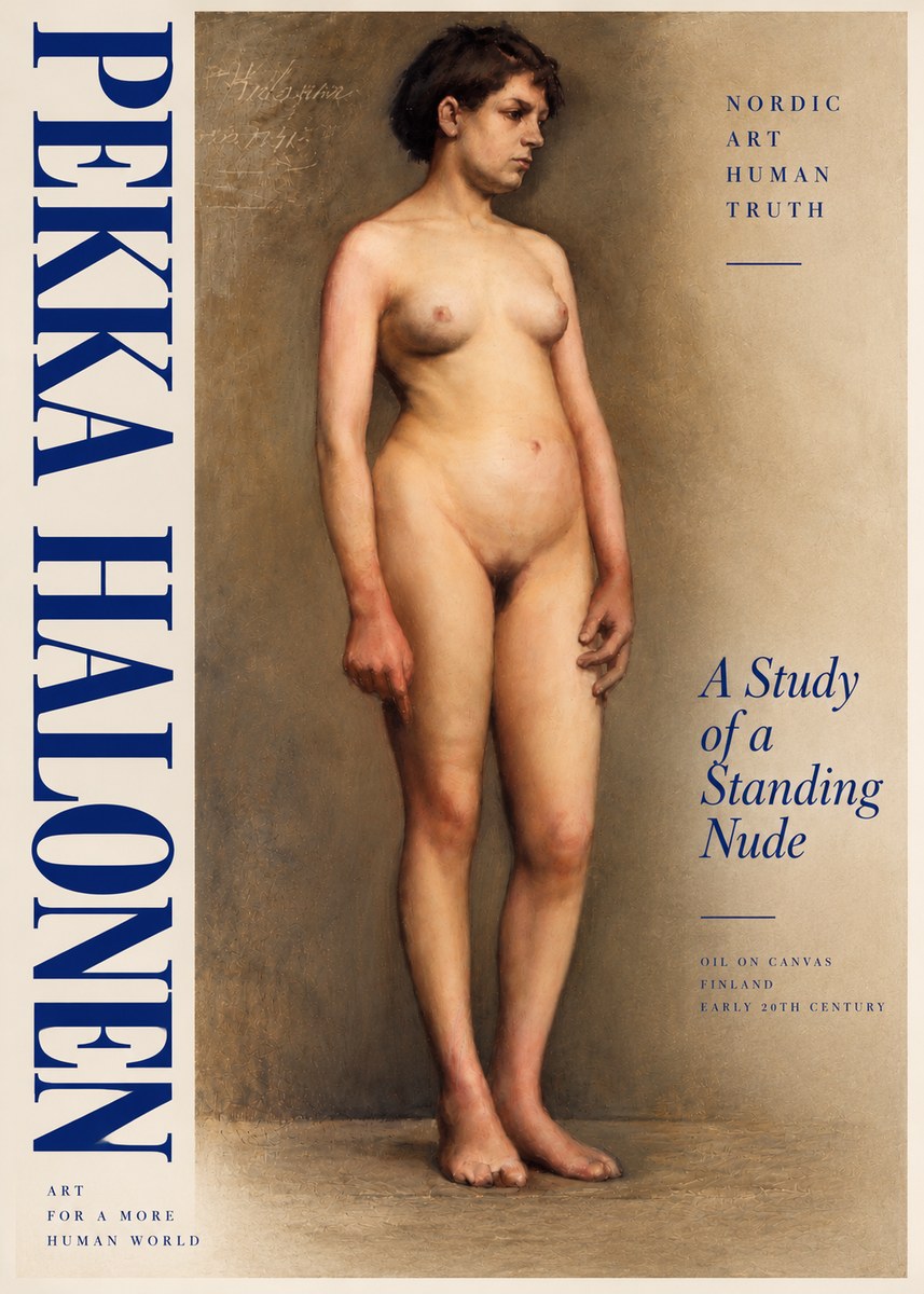 Pekka Halonen A Study of a Standing Nude No5 - Póster