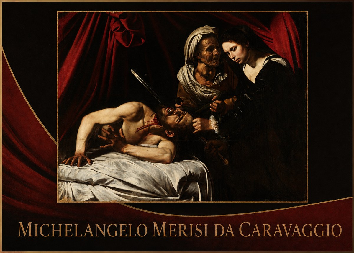 Michelangelo Merisi da Caravaggio Judith Beheading Holofernes III No2 - Póster