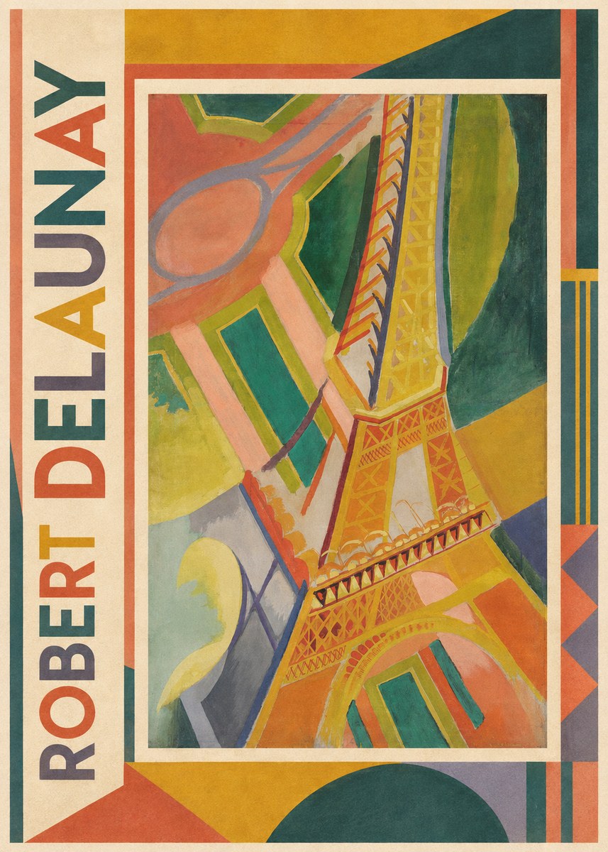 Robert Delaunay The Eiffel Tower No1 - Póster