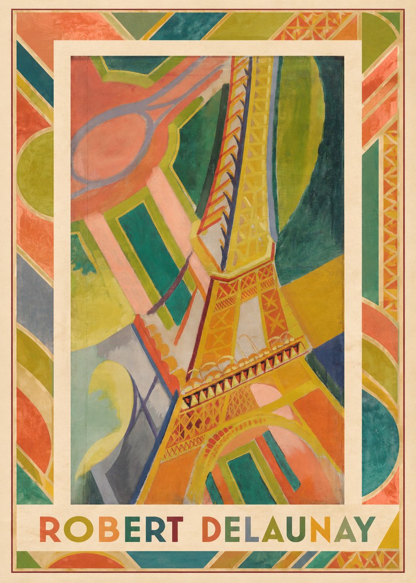 Robert Delaunay The Eiffel Tower No3 - Póster