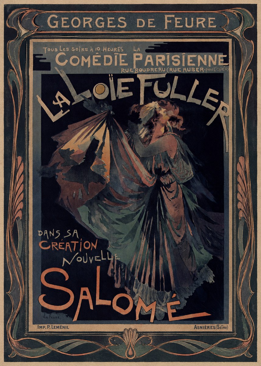 Georges de Feure La Loïe Fuller - Salomé III No1 - Póster