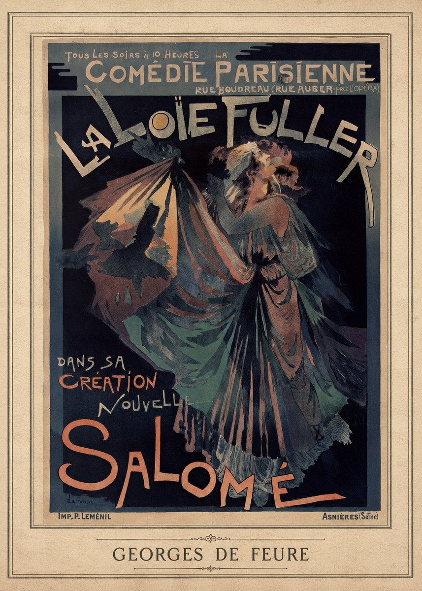 Georges de Feure La Loïe Fuller - Salomé III No3 - Póster