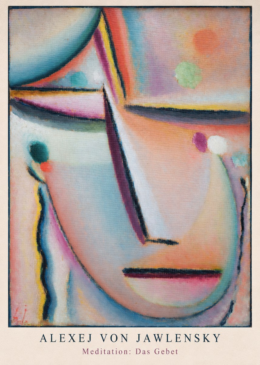 Alexej von Jawlensky Meditation: Das Gebet No6 - Póster