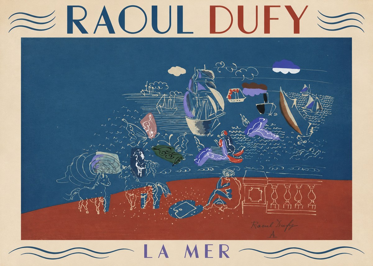 Raoul Dufy La Mer No1 - Póster