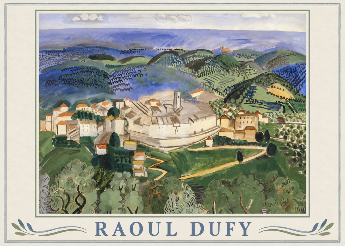 Raoul Dufy Vue De Vence No1 - Póster