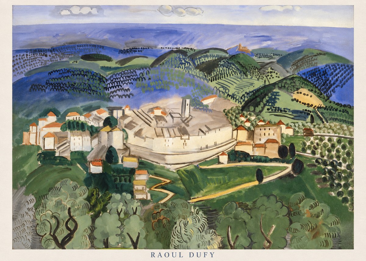 Raoul Dufy Vue De Vence No6 - Póster