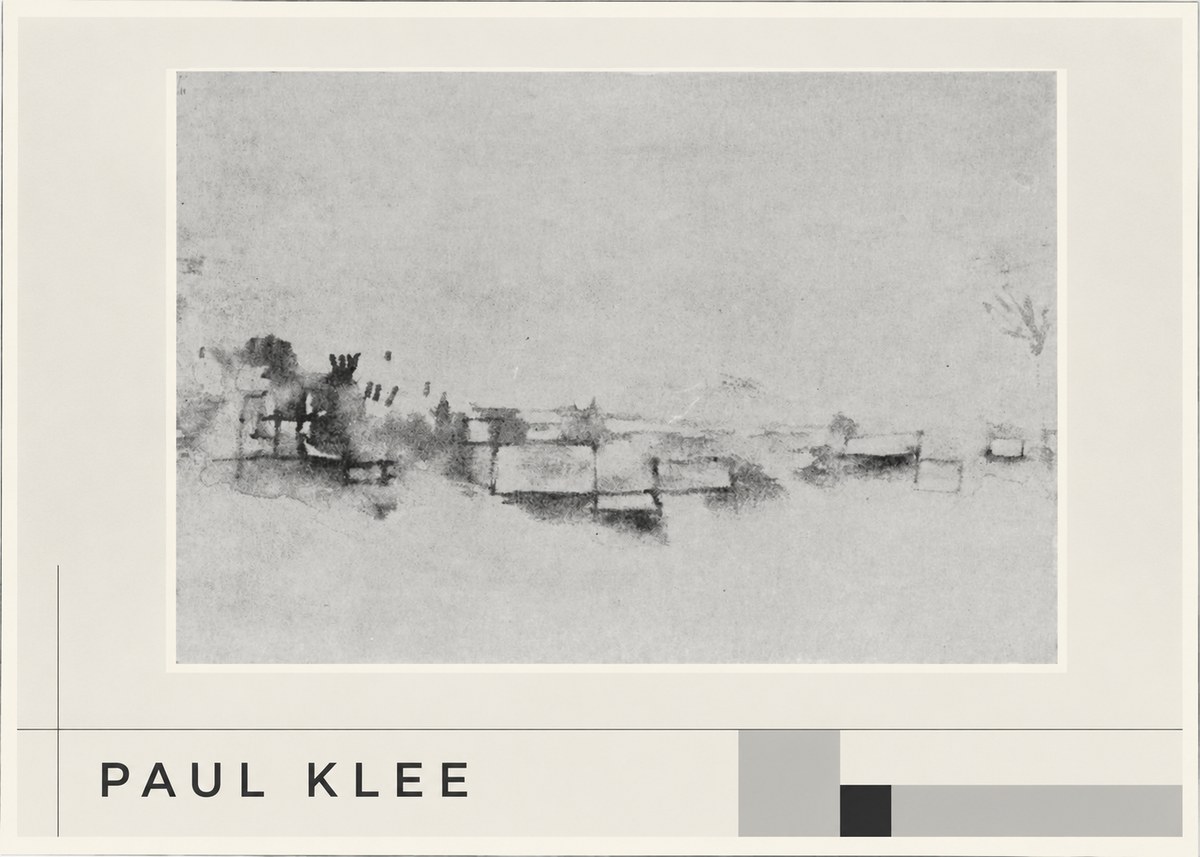 Paul Klee View of the Valley No1 - Póster