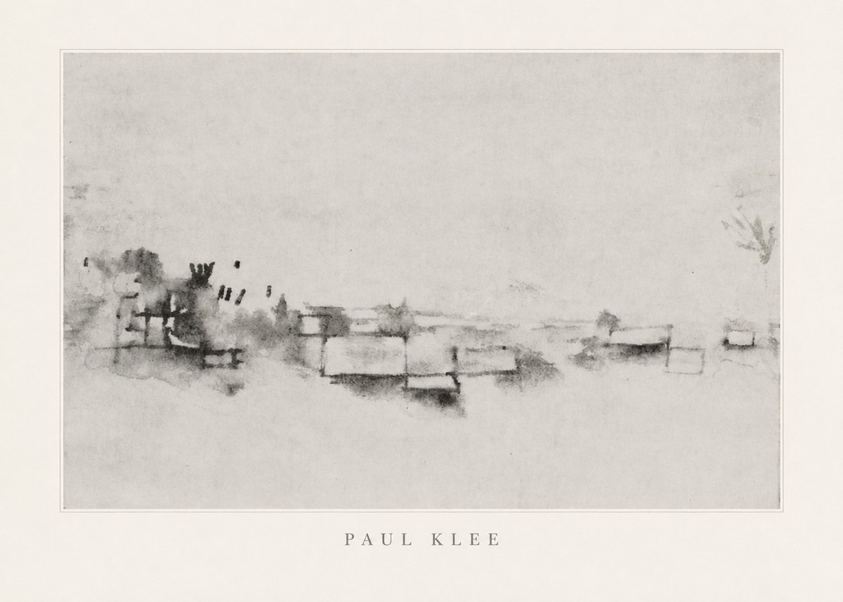 Paul Klee View of the Valley No4 - Póster